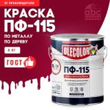 Эмаль ПФ-115 алкидная красная  5,0кг Олеколор (4)