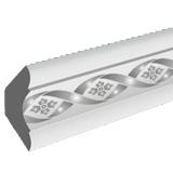 Плинтус FK-4016 (жемчуг) 2,0м 30х30мм экструзионный Флекс (160)