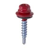 Саморез кровельный 4,8*35 красный RAL 3005 (3000шт)