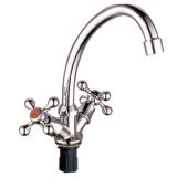 Смеситель DIKALAN для кухни маховик, гайка, Без подводки (24) D3003-S309
