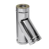 Тройник-сэндвич 45* (430/0,8мм+нерж) Ф150/210 FERRUM (1)