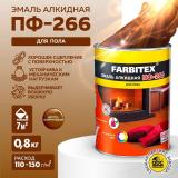 Эмаль ПФ-266 алкидная желто-коричневая  0,8кг Фарбитекс (14)