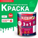 Грунт-эмаль по ржавчине зеленый 2,0кг Олеколор (6)