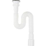 Сифон гофрированный 1 1/2х40/50 с нерж. решеткой (335-755мм) Aquant (60) F103-60-MR