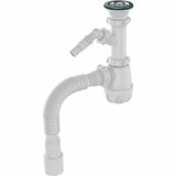 Сифон для умывальника 1 1/2х40 с отводом с/м с гофр.тр. 40х40/50 Aquant (30) B1025-30-MR
