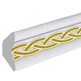 Плинтус FK-4515 (золото) 2,0м 34х34мм экструзионный Флекс (105)
