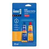 Клей холодная сварка Kudo Home эпоксидный двухкомпонентный прозрачный 20мл (12)
