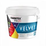 Покрытие декоративное с эффектом перламутрового бархата серебро 0,8л Velvet Фарбитекс Профи (6)