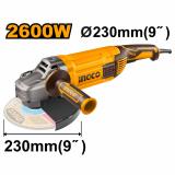 УШМ INGCO d230мм 2600 Вт 6200 об/мин INDUSTRIAL (10) AG26008