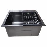 Мойка кухонная KNOIS (DIKALAN) нерж. сталь SUS-304 черный 60*50*22 сифон (3) KN605008