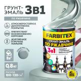 Грунт-эмаль по ржавчине 3в1 светло-серый 7004  0,8кг Фарбитекс (14)