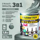 Грунт-эмаль по ржавчине 3в1 серый  1,8кг Фарбитекс (6)