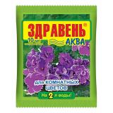 Удобрение Здравень АКВА комнатные цветы 10мл  /100/.