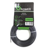 Леска для триммера GROWER (диаметр 2,4мм / КРУГ С ЖИЛОЙ / длина 15м) (240)
