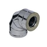 Отвод-сэндвич  90° 430/0,8мм нерж+оц Ф115/200 FERRUM (1.)