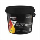 Краска интерьерная глубокоматовая высокоукрывистая черный  0,9л BlackDesign Фарбитекс Профи (6)