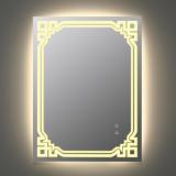 Зеркало для ванной 60*80 см LED подсветка антизапотевание прямоугольное KN-1049A60/80 KNOIS (6)
