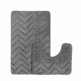 Коврик для ванной набор 60*90/60*45 см зигзаг BZ-ST269-2 Baizheng (1/30)