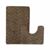 Коврик для ванной набор 60*90/60*45 см зигзаг BZ-ST269-3 Baizheng (1/30)