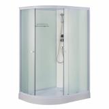 Душевая кабина 120x80x215 KNOIS KN877C проф белый алюминий, низкий поддон, правая (3)