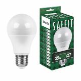 Лампа светодиодная E27 25 Вт 4000K A65 груша 800 лм SAFFIT (10/100)