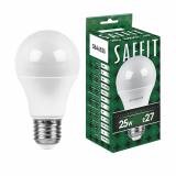 Лампа светодиодная E27 25 Вт 6400K A65 груша 800 лм SAFFIT (10/100)