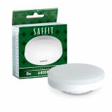 Лампа светодиодная GX53  8Вт 6400K 74*26мм 230В SAFFIT (10/100)