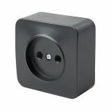 Розетка 1-местная б/з открытой установки 250В 10А IP20 