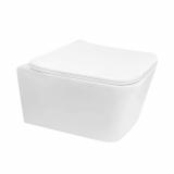 Унитаз подвесной Knois KN9722004 безободковый смыв Торнадо микролифт 50,5*36*36см (без инсталляции)