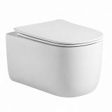 Унитаз подвесной Knois KN9710700 безободковый смыв Торнадо микролифт 52*36*35,5см (без инсталляции)