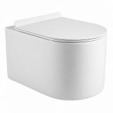 Унитаз подвесной Knois KN9710800 безободковый смыв Торнадо микролифт 50*36*36,2см (без инсталляции)