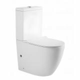 Унитаз моноблок Knois KN6002200 белый, смыв Торнадо, микролифт 63*36*85 см (Арматура тип B) бачок