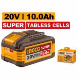 Аккумулятор INGCO FBLI2129 20В, Li-ion 10 Ач, SUPER Tabless Cells INDUSTRIAL