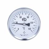 Термометр 63 мм, осевое подключение, L=30 мм, 0-150 °С AQUALINK (40/1)