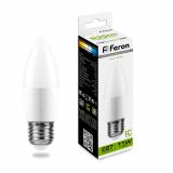 Лампа светодиодная E27 11 Вт 4000K C37 свеча 935 лм FERON (10/100)