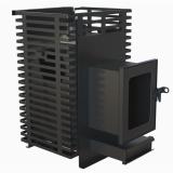 Печь банная  Искра 16куб чугун 484х745x632мм стеклянная топка Fireway