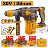 Аккумуляторный перфоратор 20В 4.5 Дж, б/щ INGCO CRHLI202862 INDUSTRIAL